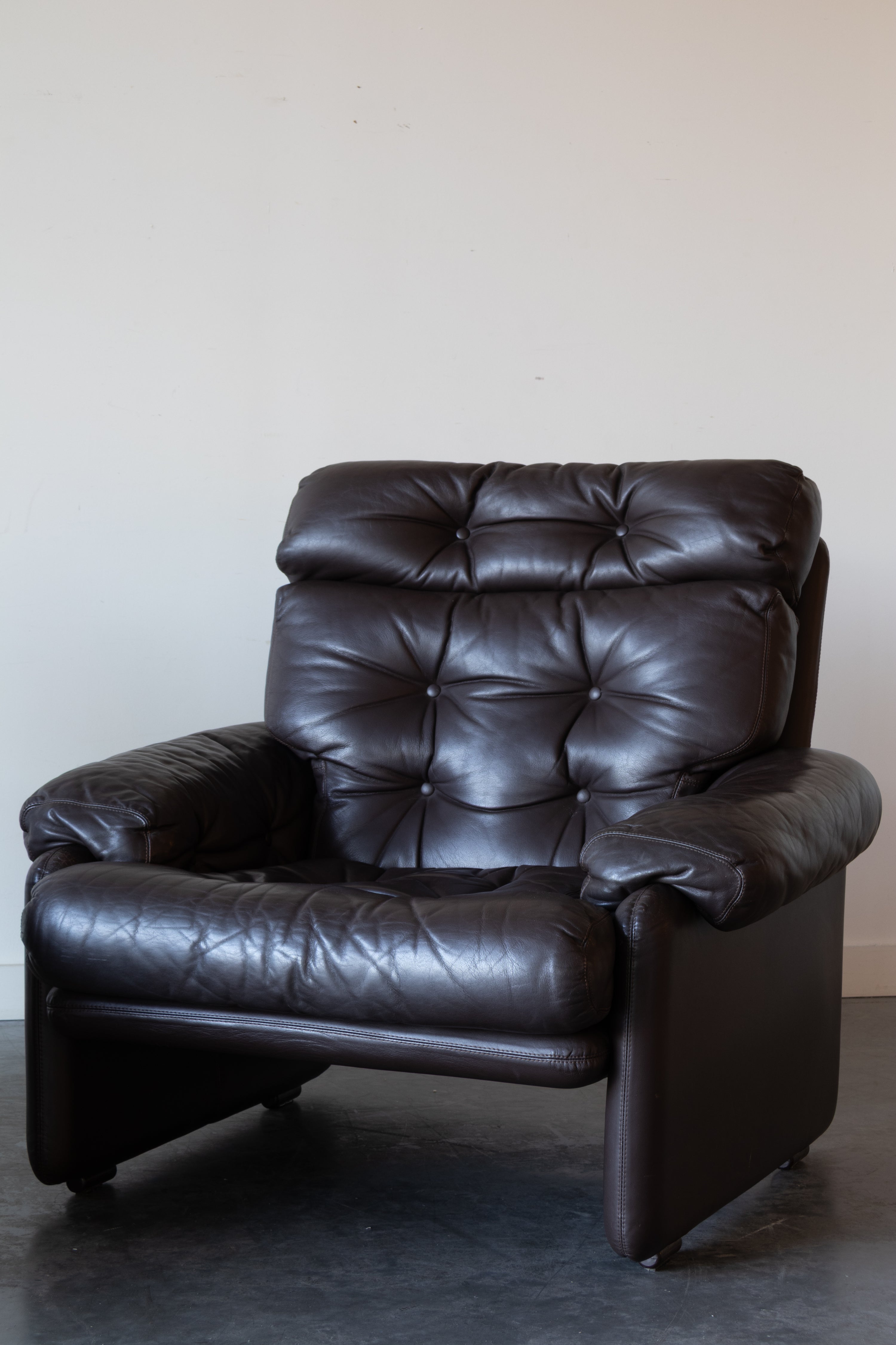 Coronado Leather Lounge Chairs by Afra and Tobia Scarpa for B&B Italia