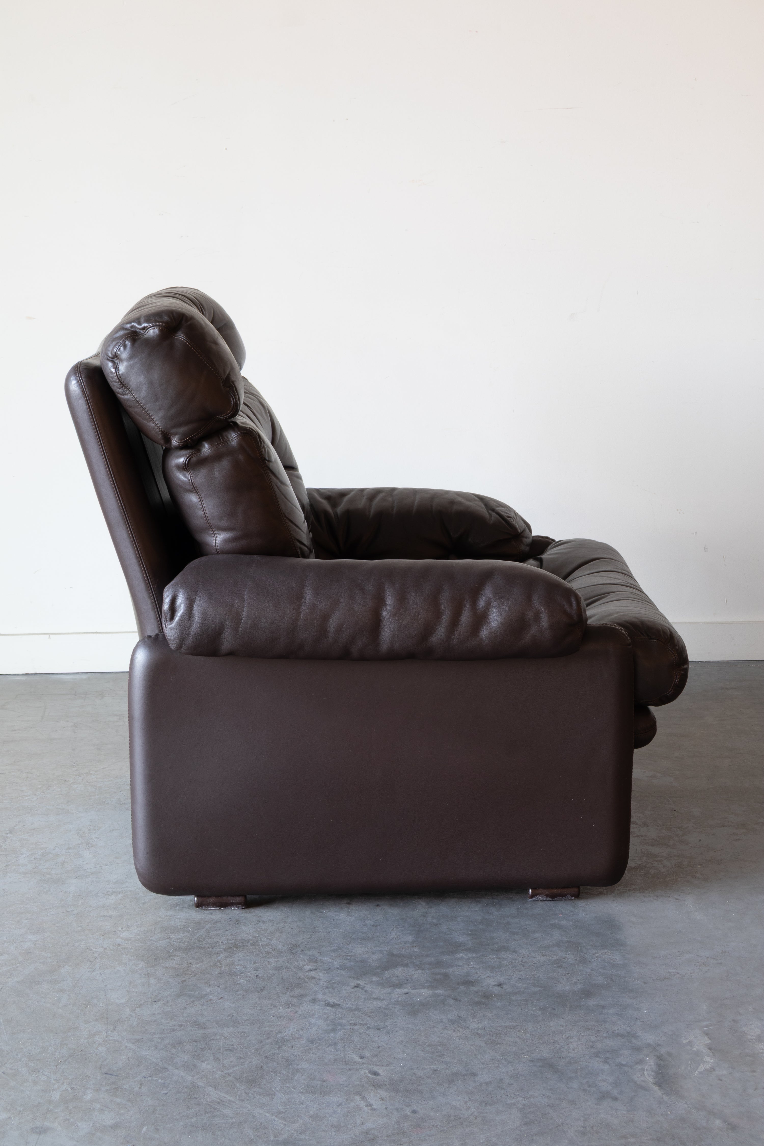 Coronado Leather Lounge Chairs by Afra and Tobia Scarpa for B&B Italia