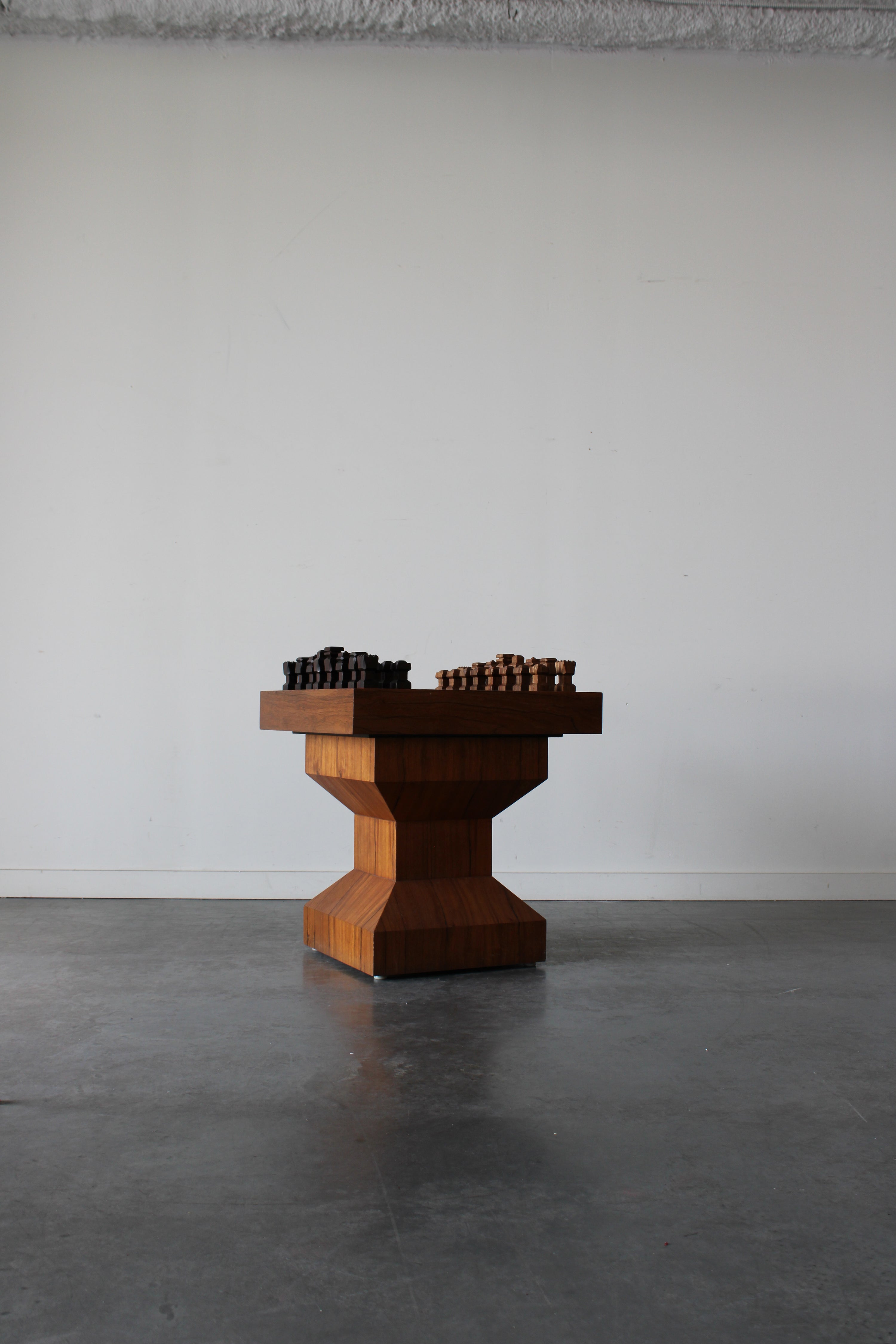 Danish Teak and Rosewood Chess Table in the style of Don S. Shoemaker