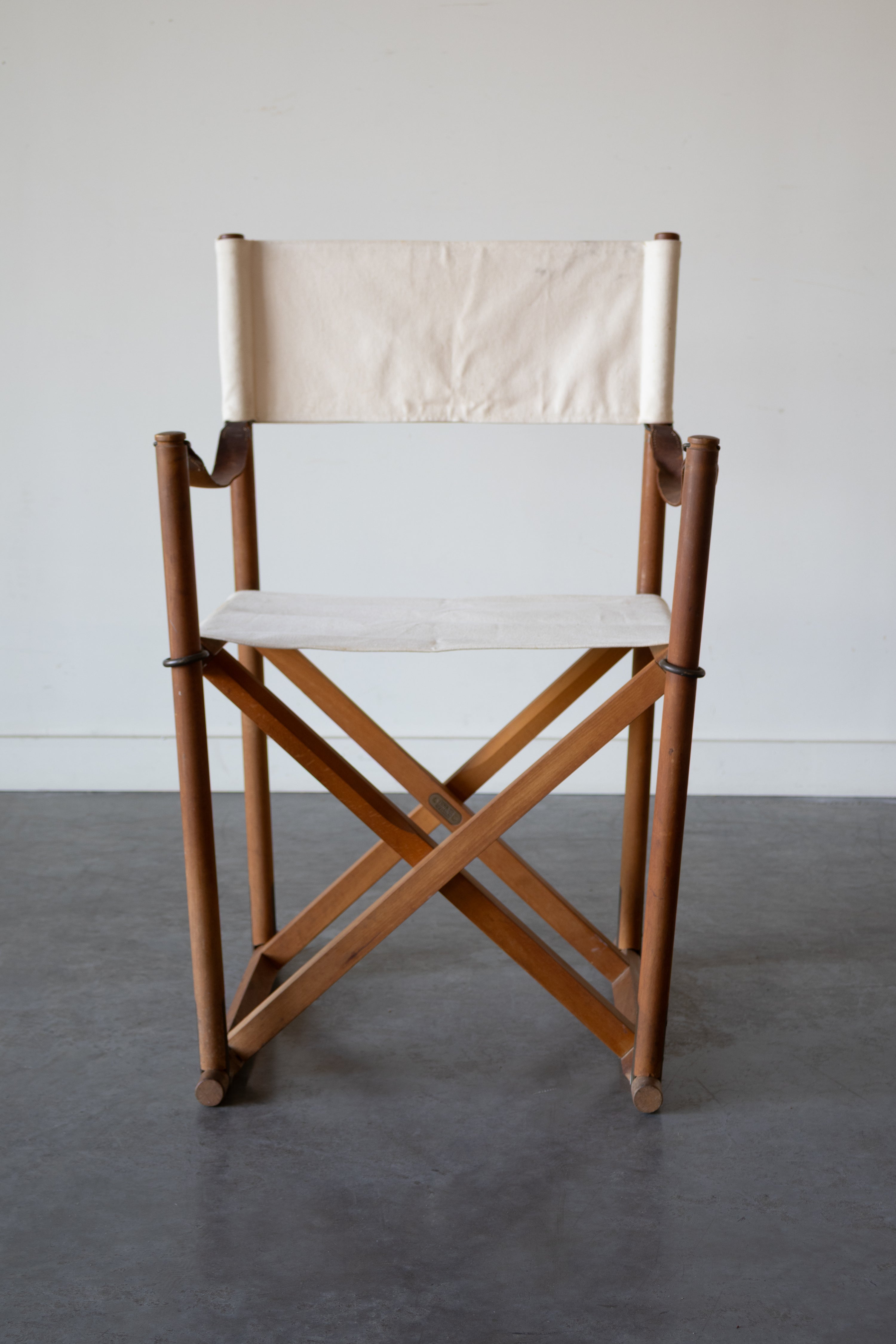 Set of 4 MK16 Folding Safari Chairs by Mogens Koch for Cado, Denmark