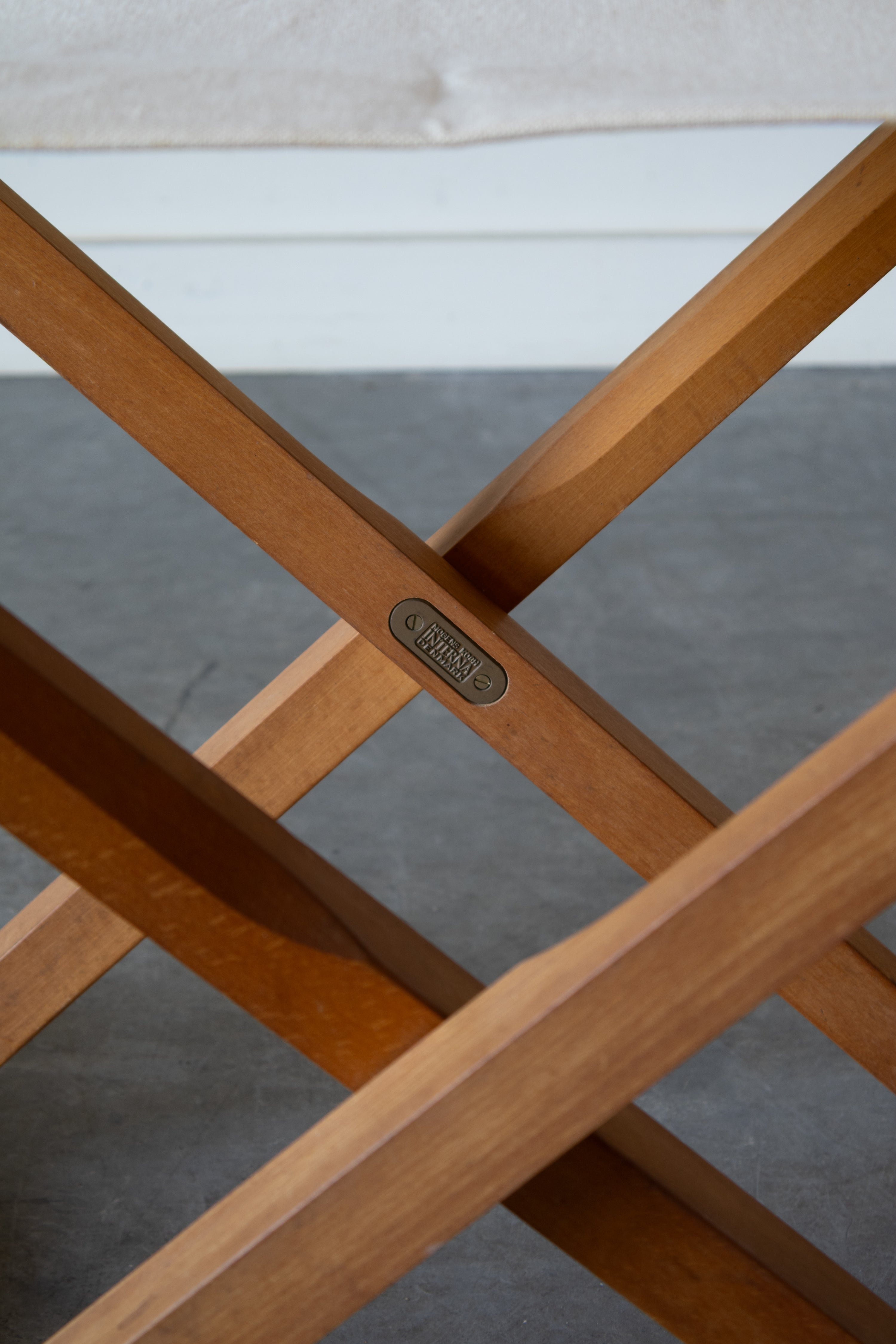 Set of 4 MK16 Folding Safari Chairs by Mogens Koch for Cado, Denmark