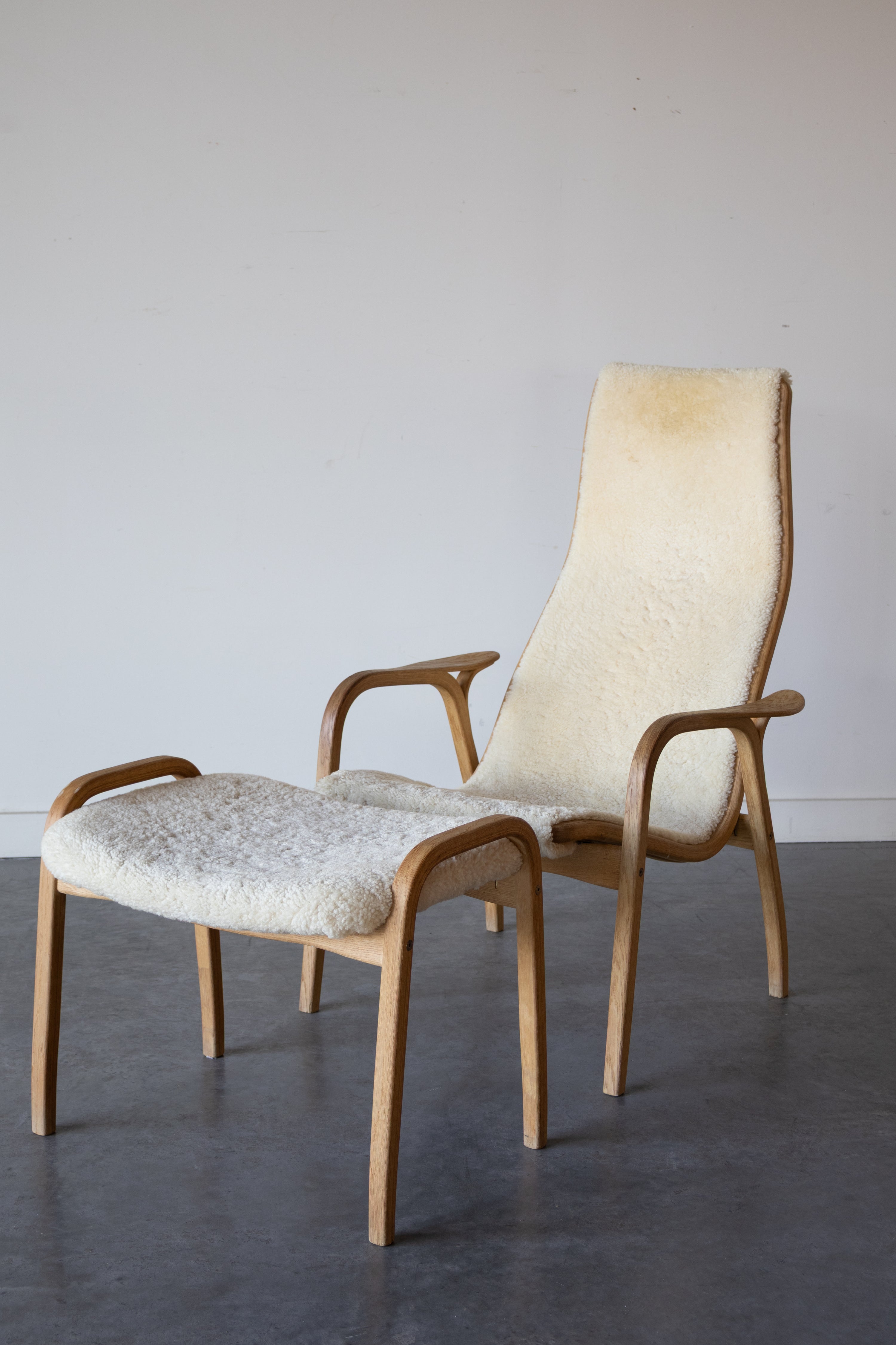 Lamino Easy Chair and ottoman by Yngve Ekström for Swedese, 1956