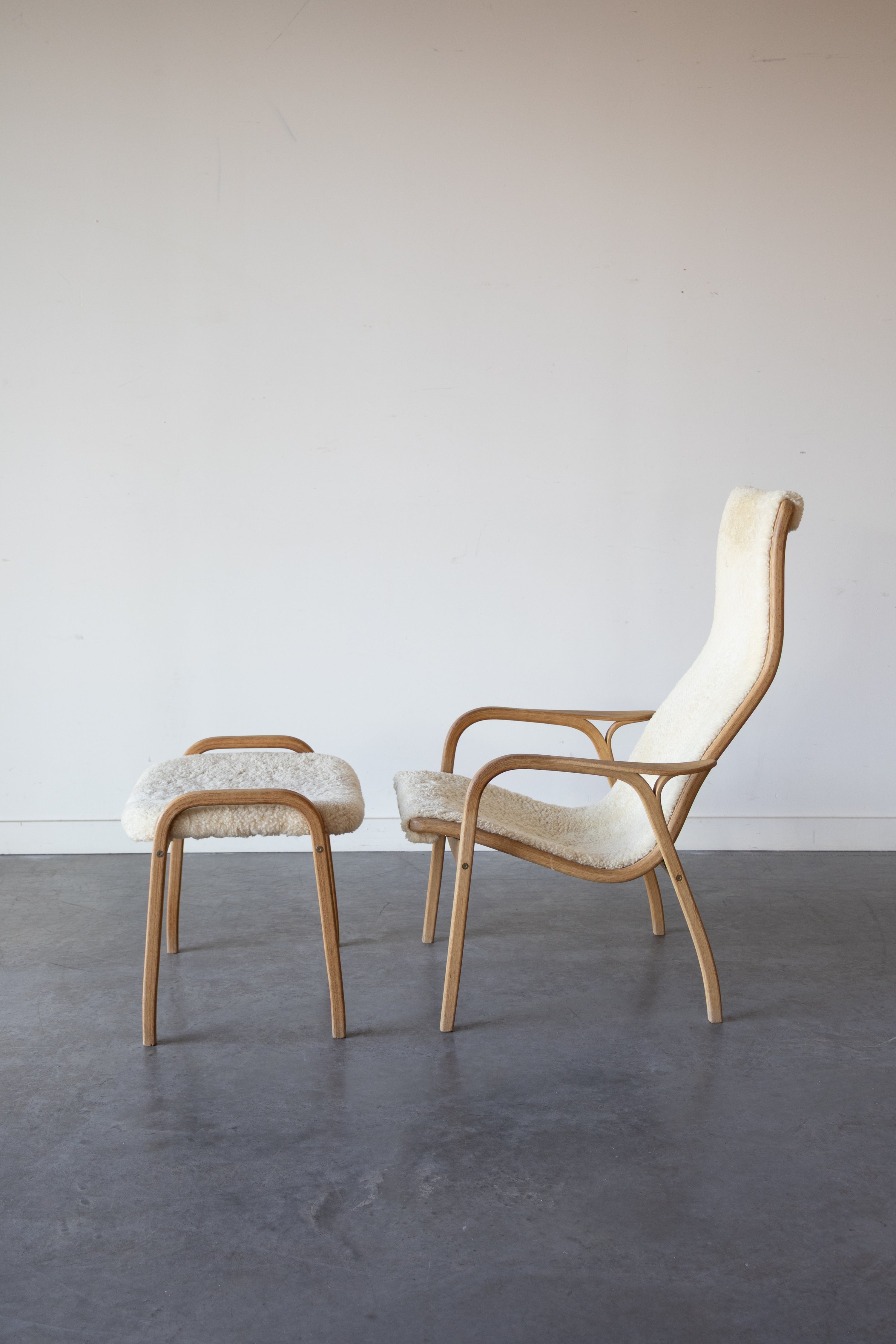 Lamino Easy Chair and ottoman by Yngve Ekström for Swedese, 1956