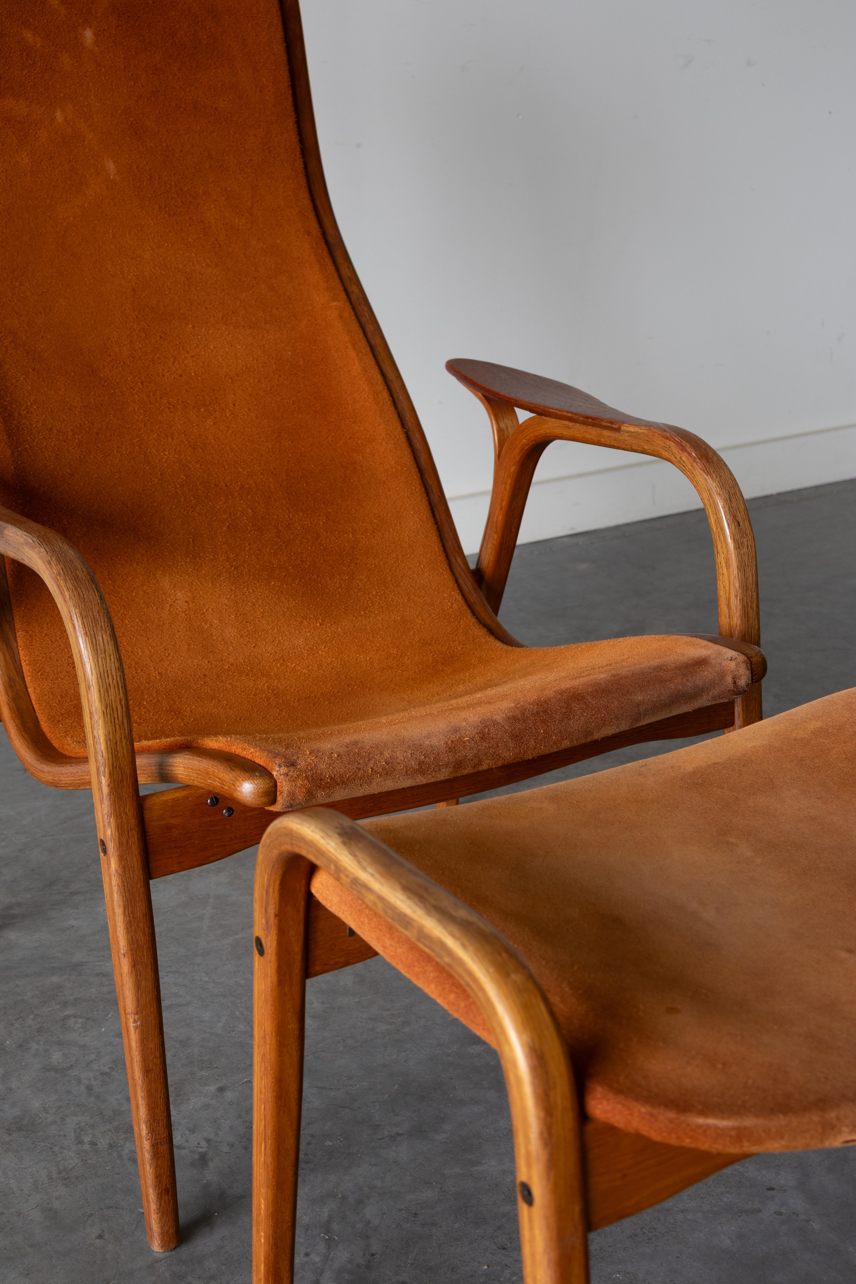 Lamino Easy Chair and Ottoman by Yngve Ekström for Swedese, 1956