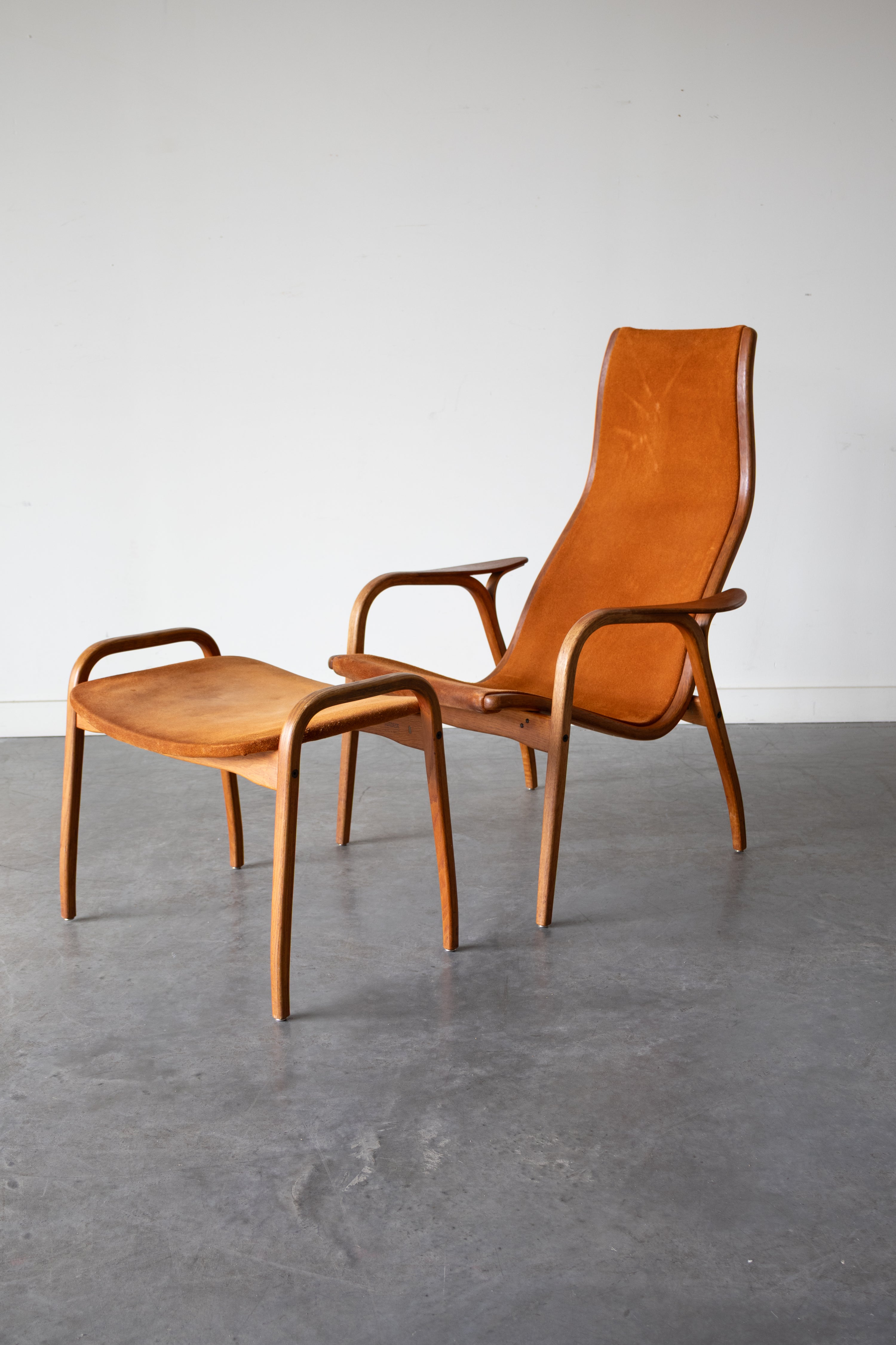 Lamino Easy Chair and Ottoman by Yngve Ekström for Swedese, 1956