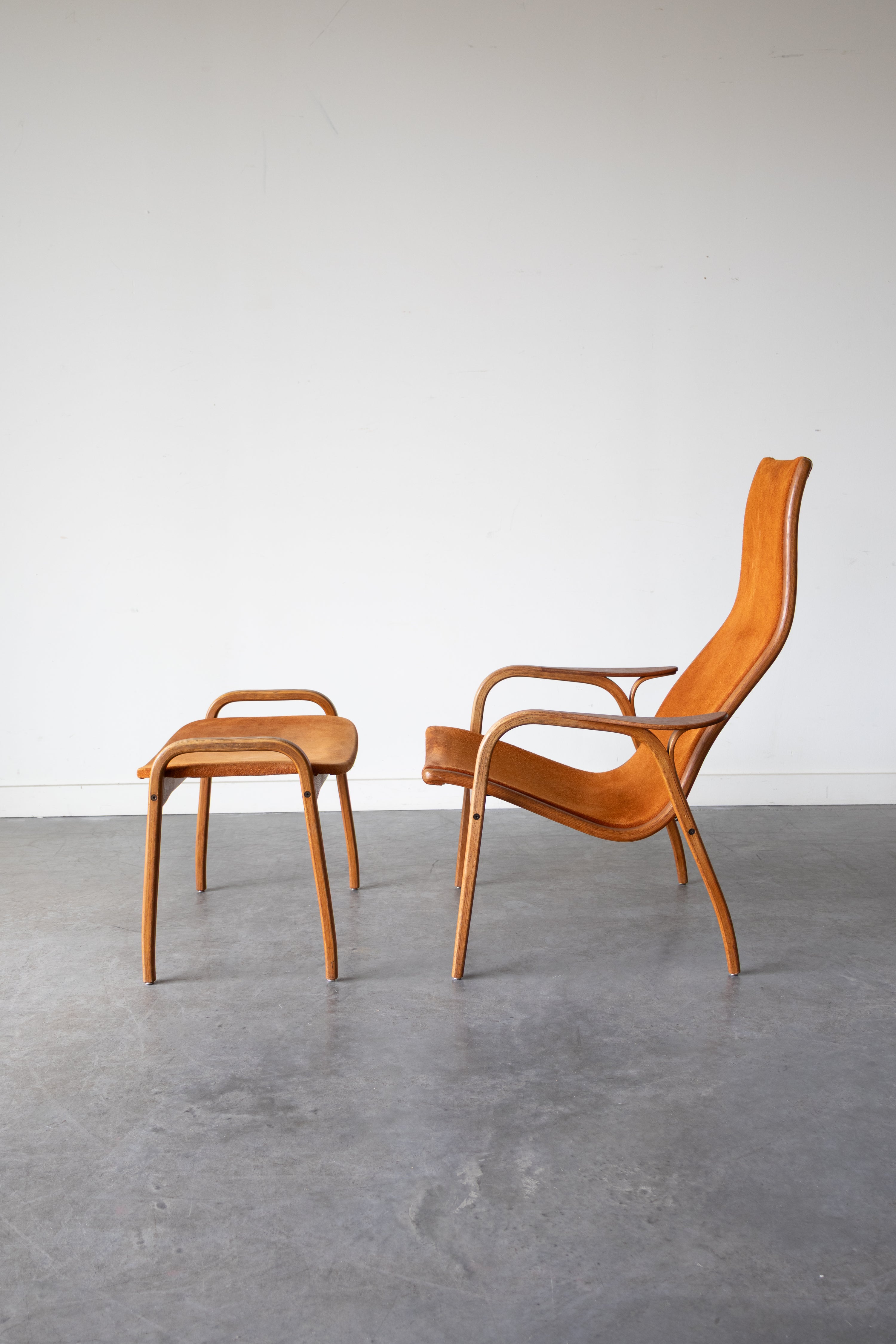 Lamino Easy Chair and Ottoman by Yngve Ekström for Swedese, 1956