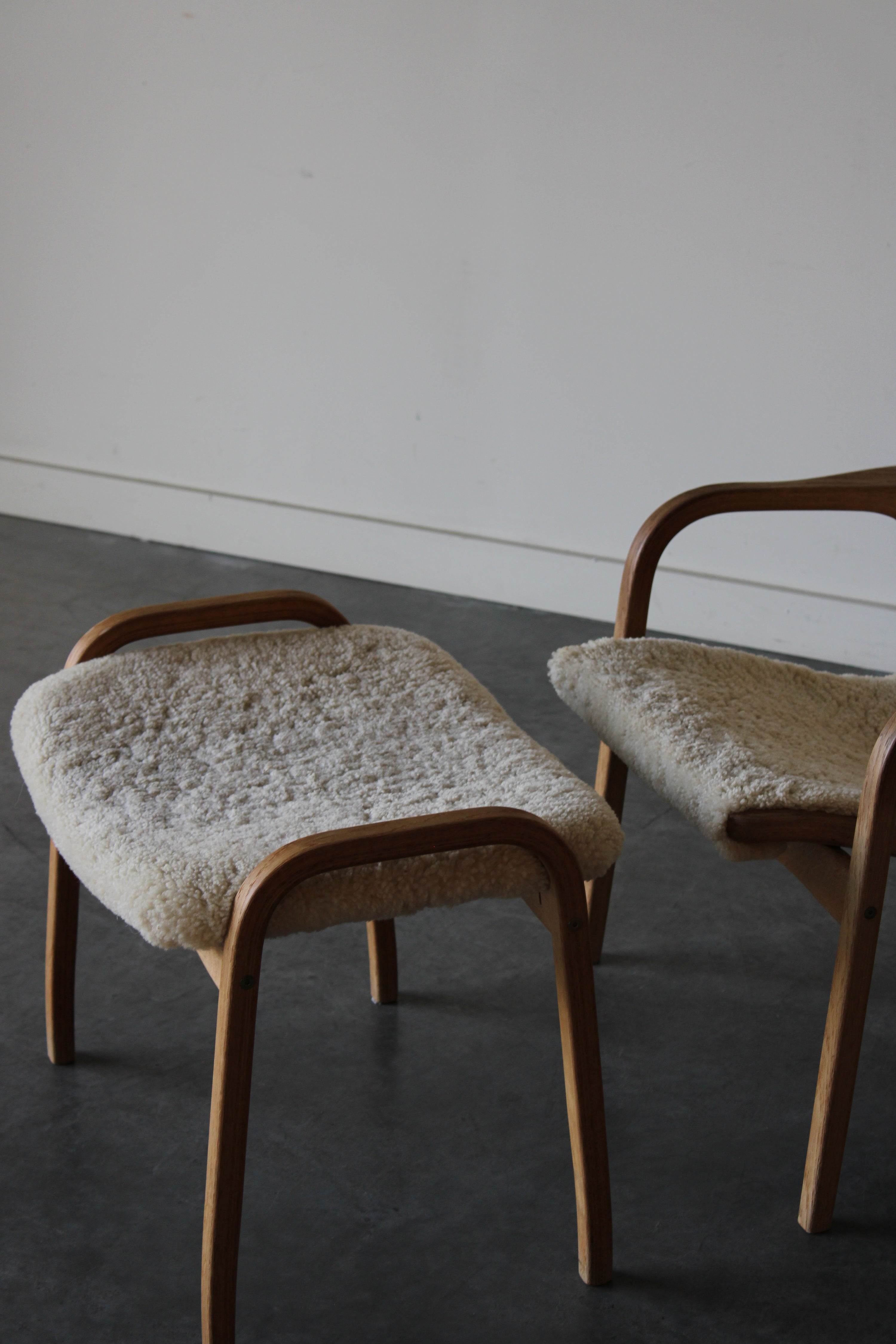 Lamino Easy Chair and ottoman by Yngve Ekström for Swedese, 1956