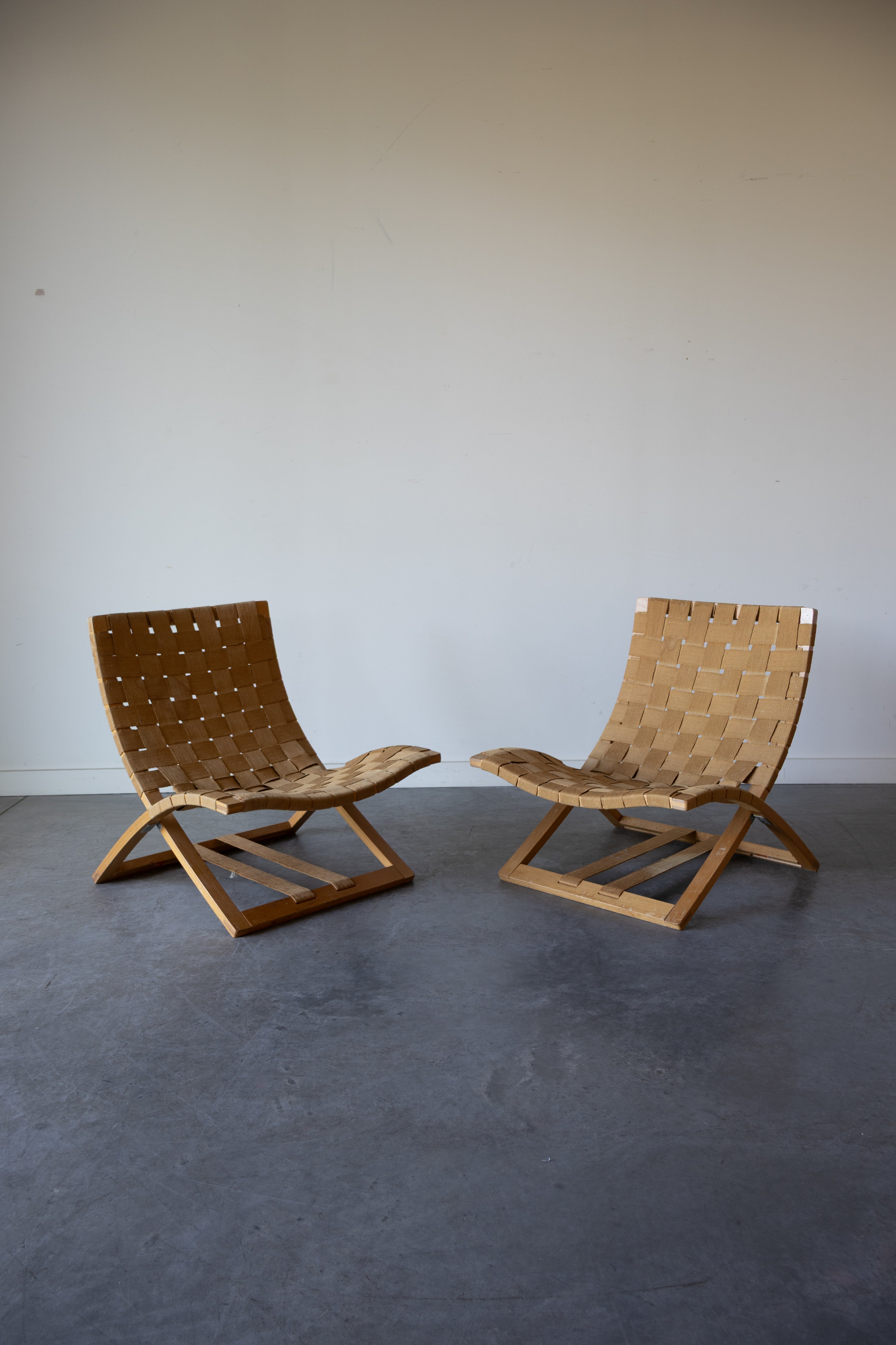 Folding Lounge Chairs by Ingmar Relling for Westnofa, Norway, 1960s