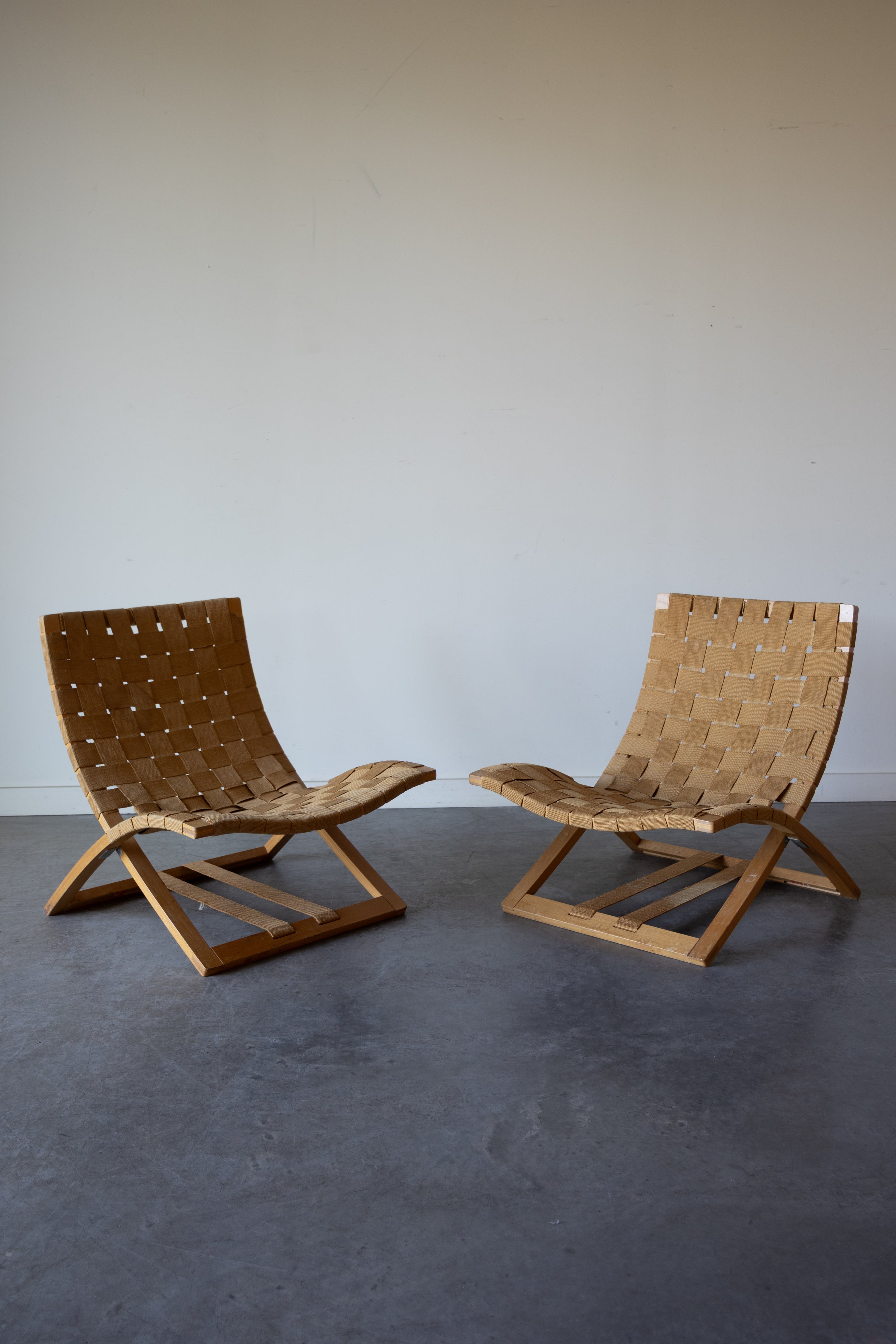 Folding Lounge Chairs by Ingmar Relling for Westnofa, Norway, 1960s