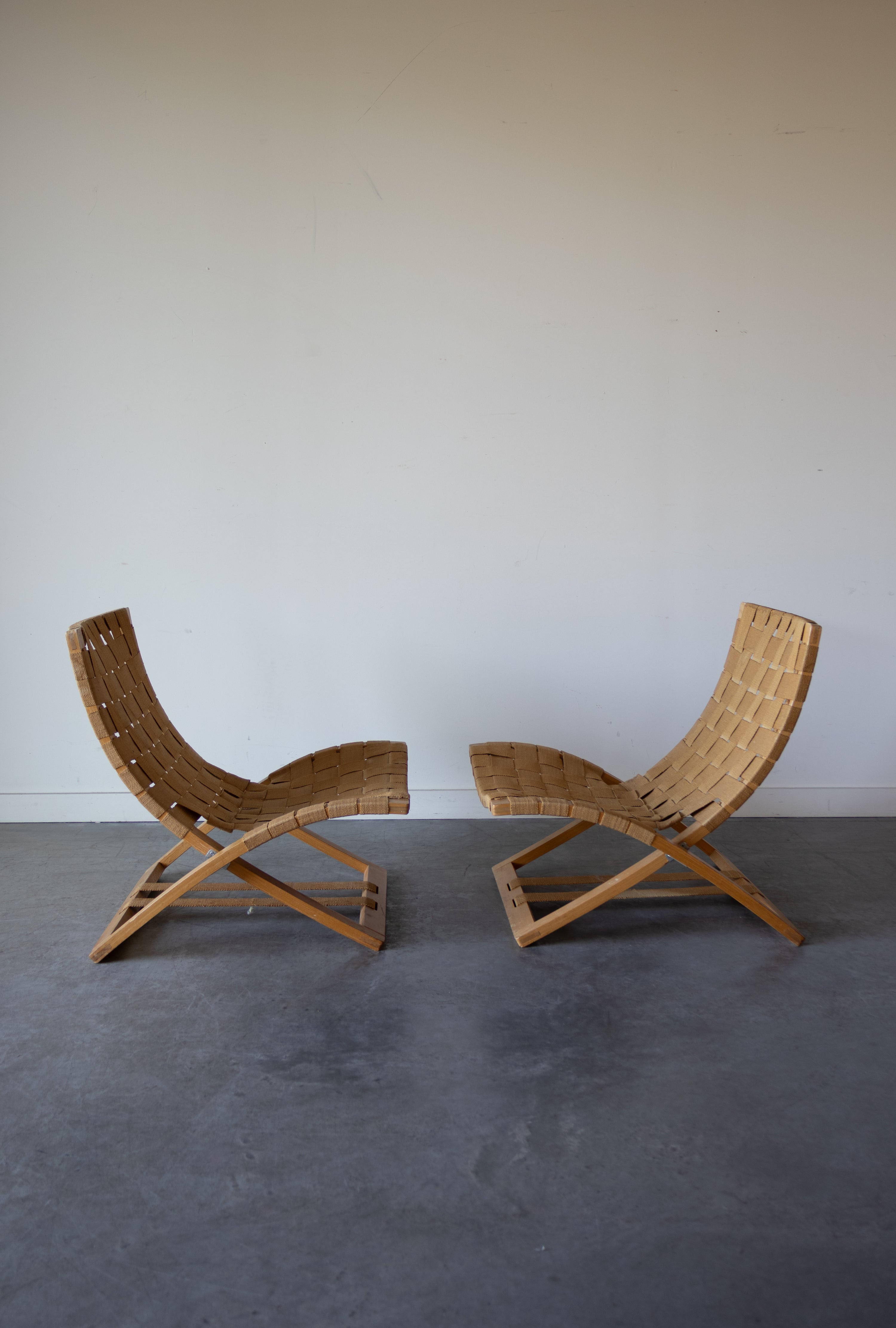 Folding Lounge Chairs by Ingmar Relling for Westnofa, Norway, 1960s