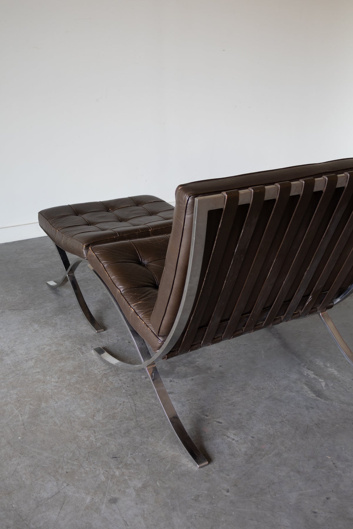 Barcelona Lounge Chair & Ottoman By Mies van der Rohe for Knoll