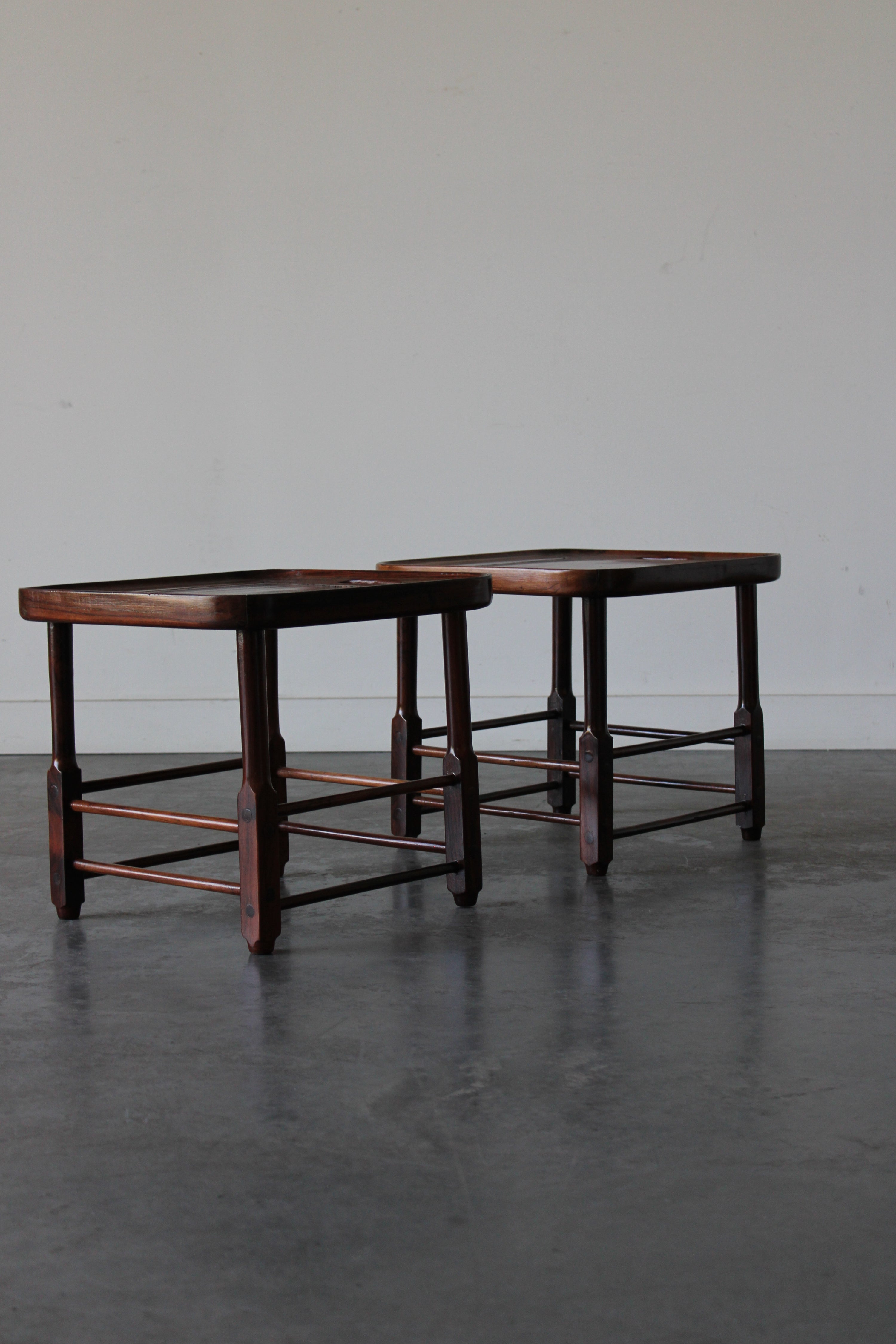 "Magrini" Stools by Sergio Rodrigues for Oca, Brazil, 1963