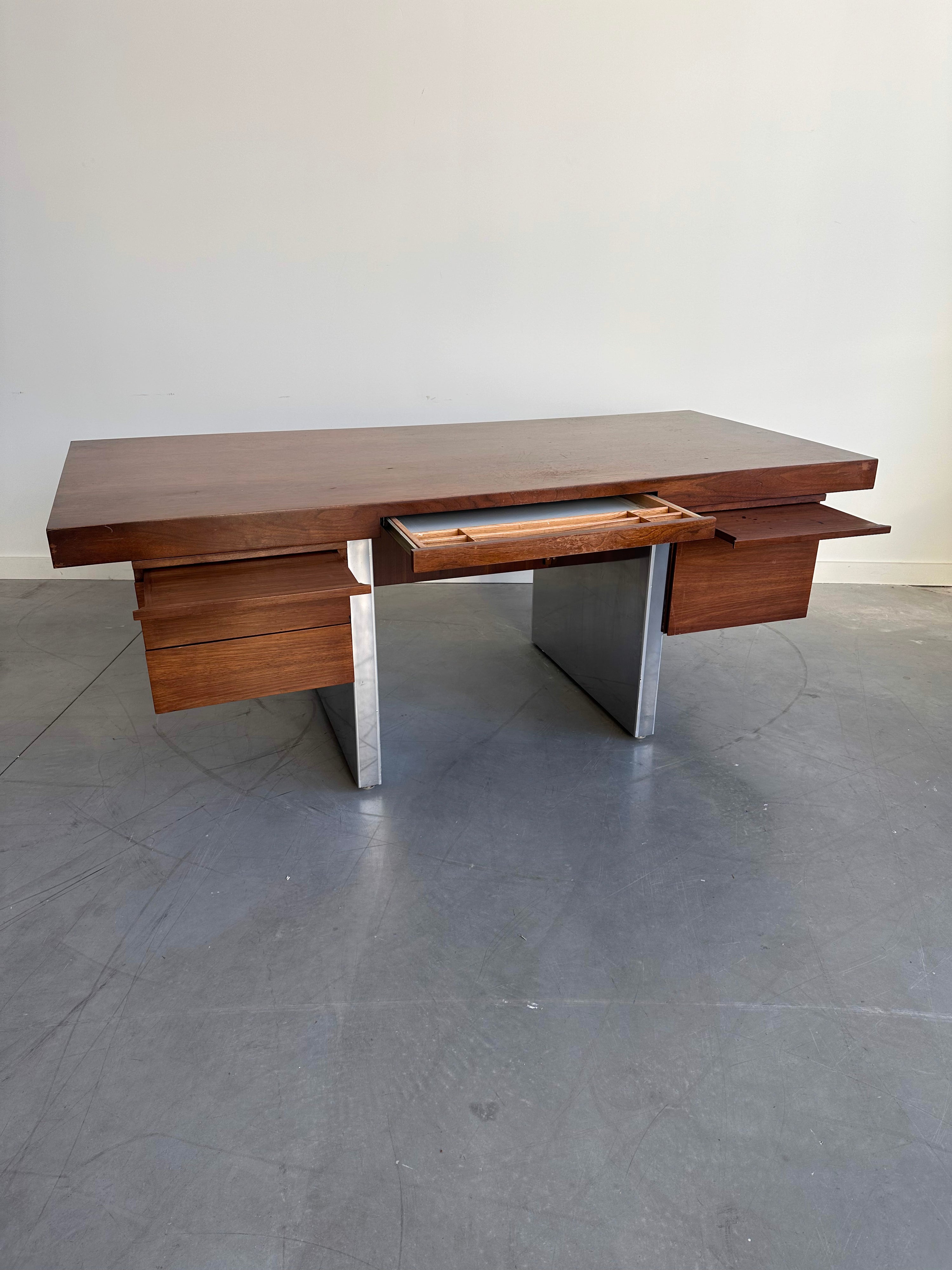 Walnut Desk by Roger Sprunger for Dunbar