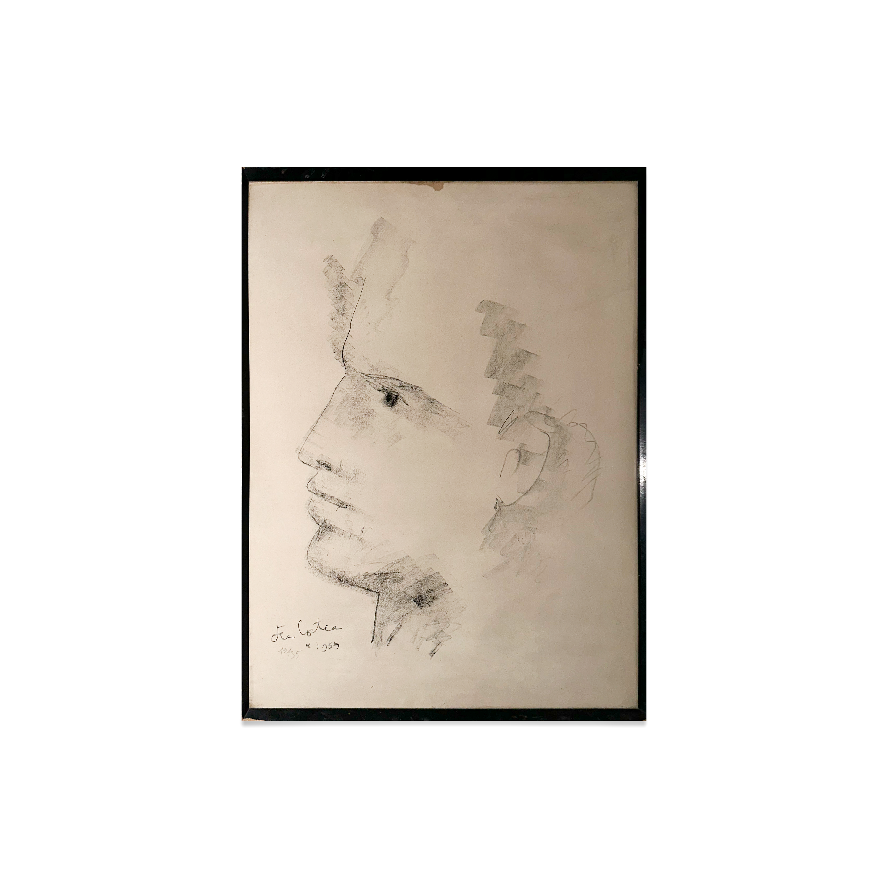 Jean Cocteau:  "Profil de Faune" (Lithograph)