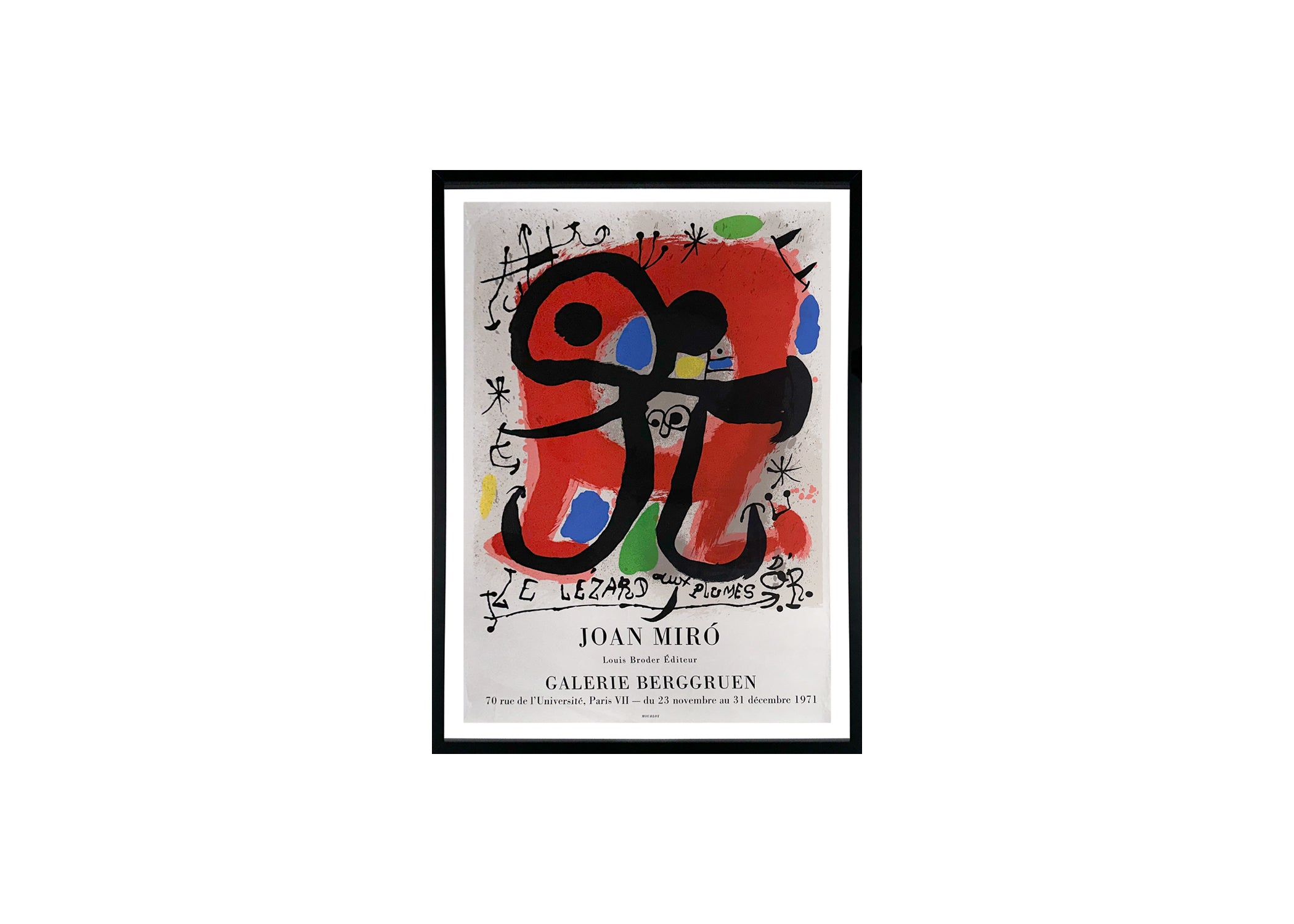 Joan Miro: Le Lezard Aux Plumes D'or, 1971 (Exhibition Poster)